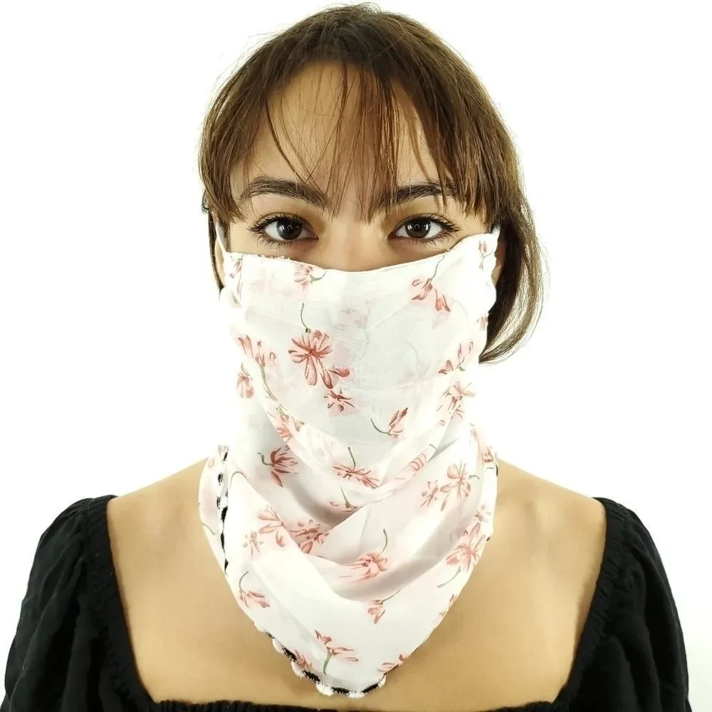 Convertible Bandana Face Mask Scarf Scarves Floral, Bundle of 36 Masks